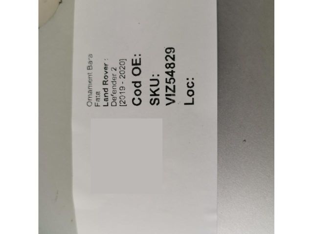 bontott LAND ROVER DEFENDER Első Lökhárító Díszléc