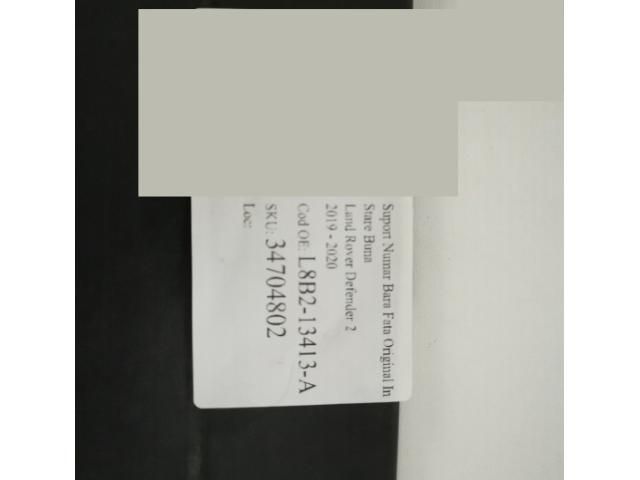 bontott LAND ROVER DEFENDER Rendszámtábla Tartó