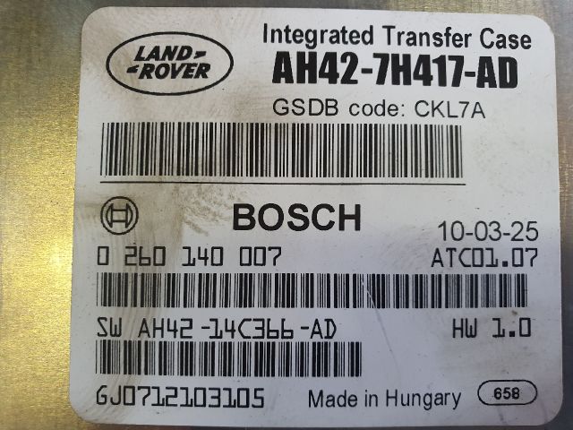 bontott LAND ROVER DISCOVERY Automata Váltó Elektronika