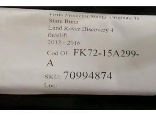 bontott LAND ROVER DISCOVERY Bal Ködzárófény Keret