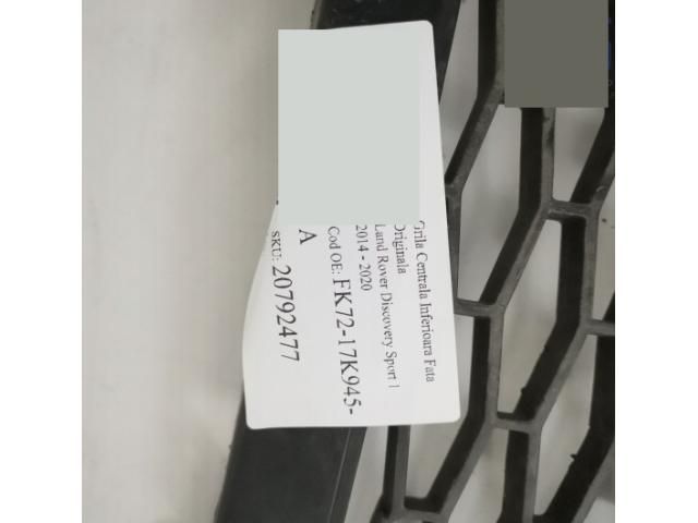 bontott LAND ROVER DISCOVERY SPORT Első Lökhárító Alsó Középső Díszrács