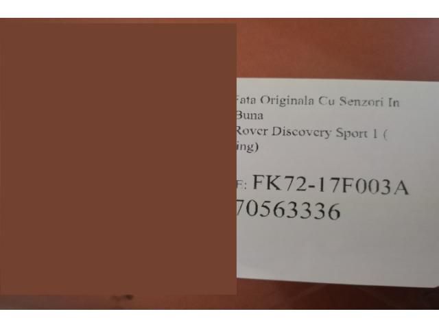 bontott LAND ROVER DISCOVERY SPORT Első Lökhárító (Részeivel)