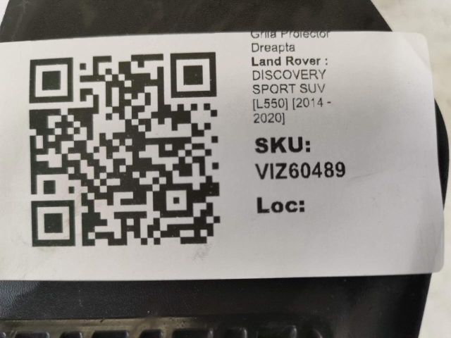 bontott LAND ROVER DISCOVERY SPORT Jobb Ködlámpa Rács