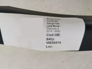 bontott LAND ROVER DISCOVERY V Bal első Sárvédő Díszléc