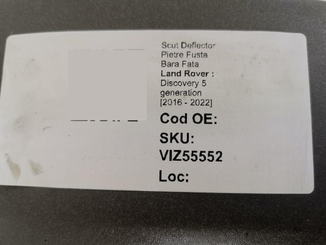 bontott LAND ROVER DISCOVERY V Első Lökhárító Alsó Tálca