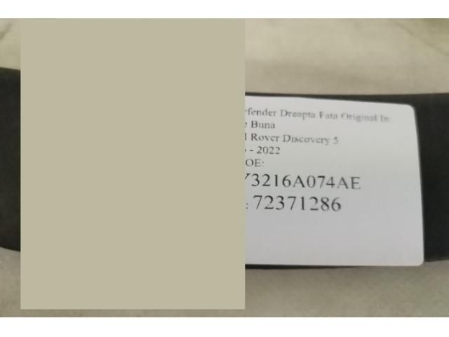 bontott LAND ROVER DISCOVERY V Jobb első Sárvédő Díszléc