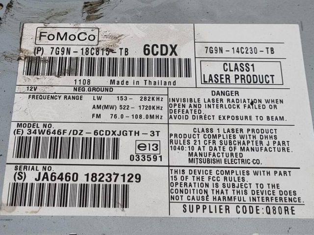 bontott LAND ROVER FREELANDER Rádió / CD