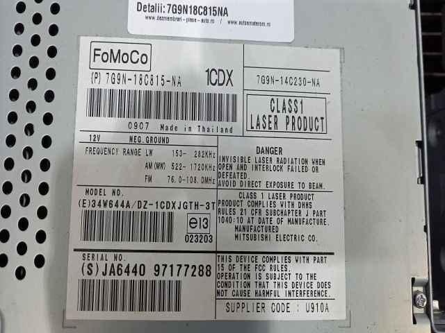 bontott LAND ROVER FREELANDER Rádió / CD