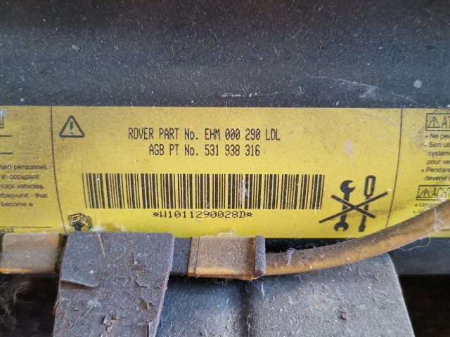 bontott LAND ROVER FREELANDER Utasoldali Légzsák