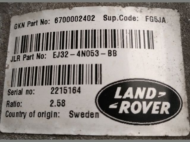 bontott LAND ROVER RANGE ROVER Hátsó Differenciálmű