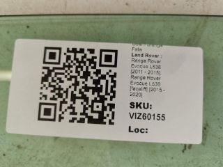 bontott LAND ROVER RANGE ROVER Bal első Ablak