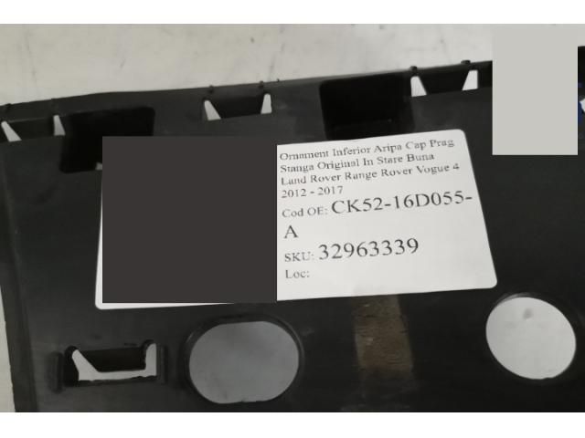 bontott LAND ROVER RANGE ROVER Bal első Sárvédő Díszléc
