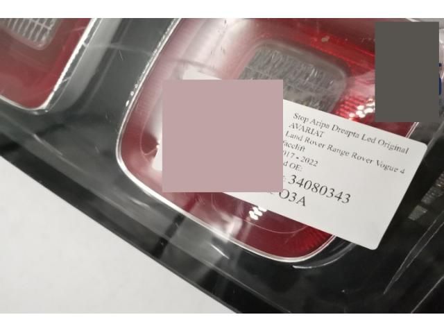 bontott LAND ROVER RANGE ROVER Bal Külső Hátsó Lámpa