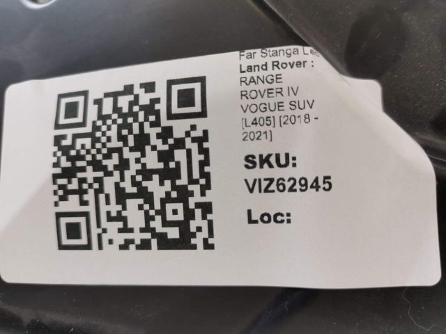 bontott LAND ROVER RANGE ROVER Bal Ledes Fényszóró