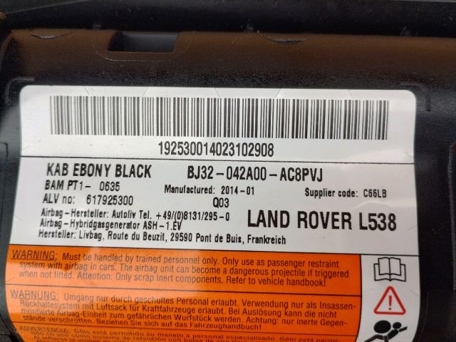 bontott LAND ROVER RANGE ROVER Bal Térdlégzsák