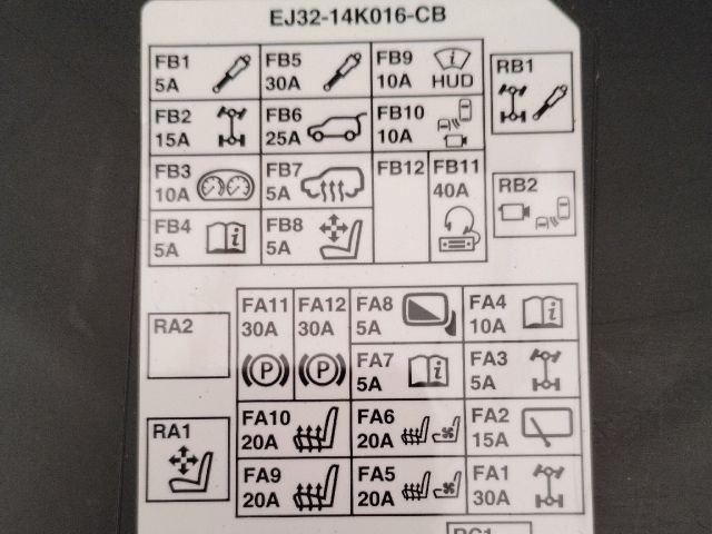 bontott LAND ROVER RANGE ROVER Biztosítéktábla Fedél