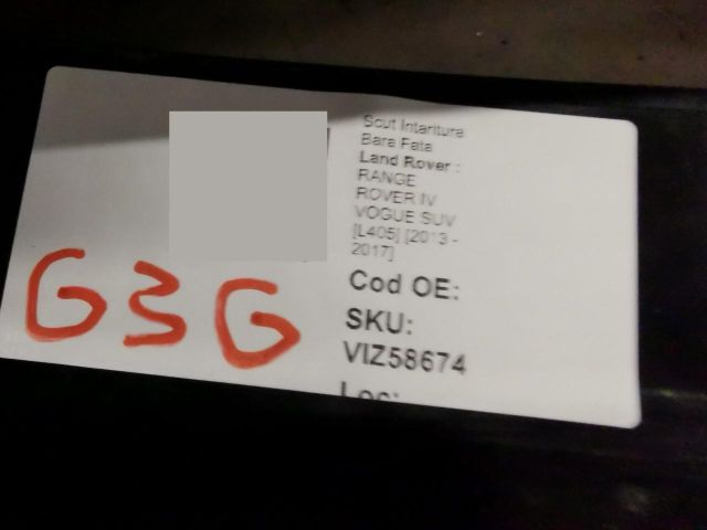 bontott LAND ROVER RANGE ROVER Első Lökhárító Alsó Tálca