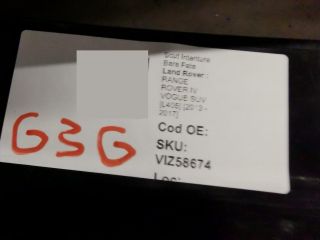 bontott LAND ROVER RANGE ROVER Első Lökhárító Alsó Tálca