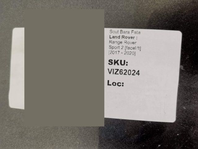bontott LAND ROVER RANGE ROVER Első Lökhárító Alsó Tálca