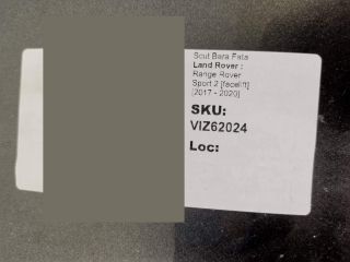 bontott LAND ROVER RANGE ROVER Első Lökhárító Alsó Tálca