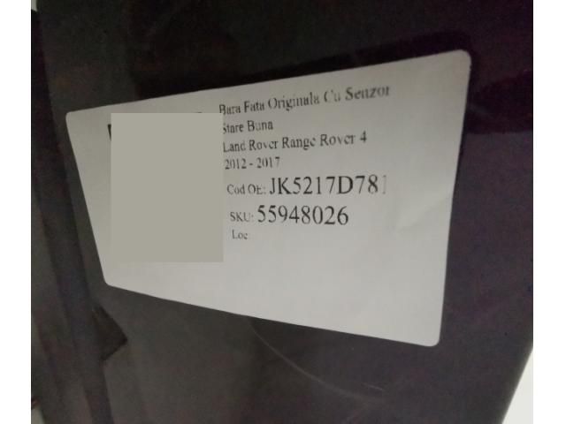 bontott LAND ROVER RANGE ROVER Első Lökhárító (Részeivel)