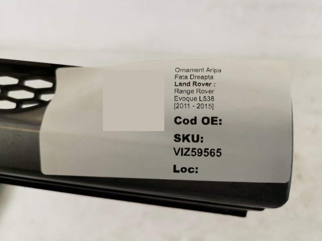 bontott LAND ROVER RANGE ROVER Jobb első Sárvédő Díszléc