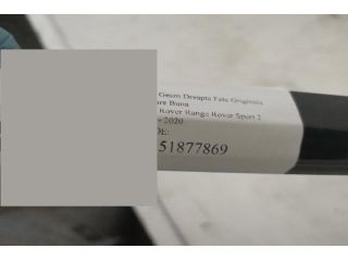 bontott LAND ROVER RANGE ROVER Jobb első Vízlehúzó Gumicsík