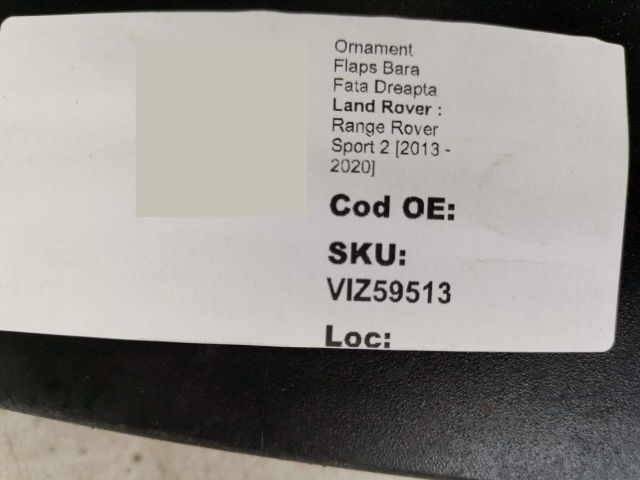 bontott LAND ROVER RANGE ROVER Jobb hátsó Lökhárító Díszléc