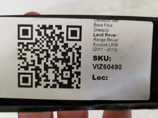 bontott LAND ROVER RANGE ROVER Jobb Hűtő Légterelő