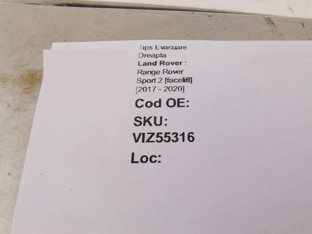 bontott LAND ROVER RANGE ROVER Jobb Kipufogó Vég