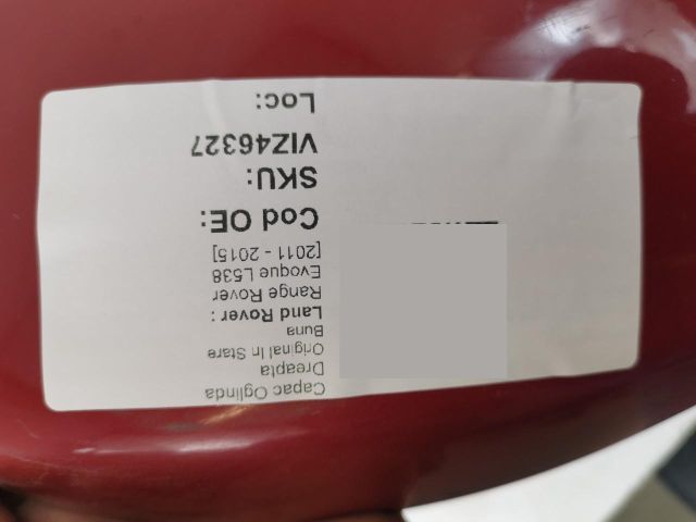 bontott LAND ROVER RANGE ROVER Jobb Visszapillantó Tükör Burkolat