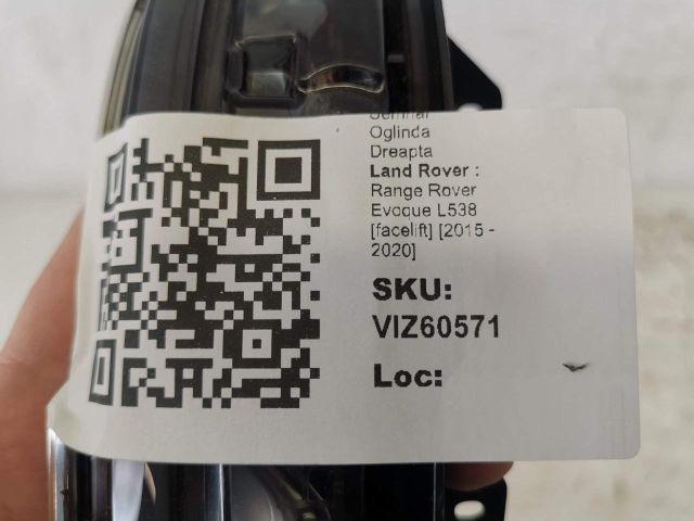 bontott LAND ROVER RANGE ROVER Jobb Visszapillantó Tükör Irányjelző