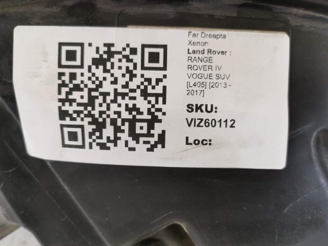 bontott LAND ROVER RANGE ROVER Jobb Xenon Fényszóró