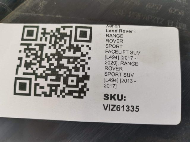 bontott LAND ROVER RANGE ROVER Jobb Xenon Fényszóró