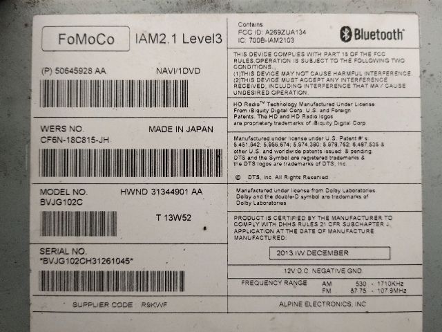 bontott LAND ROVER RANGE ROVER Navigációs Fejegység