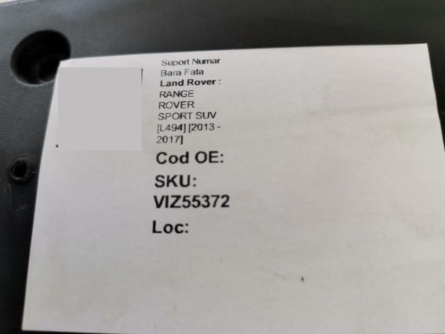 bontott LAND ROVER RANGE ROVER Rendszámtábla Tartó