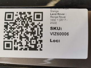 bontott LAND ROVER RANGE ROVER VELAR Bal első Sárvédő Díszléc