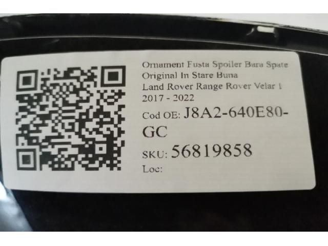 bontott LAND ROVER RANGE ROVER VELAR Hátsó Lökhárító Alsó (Műanyag)