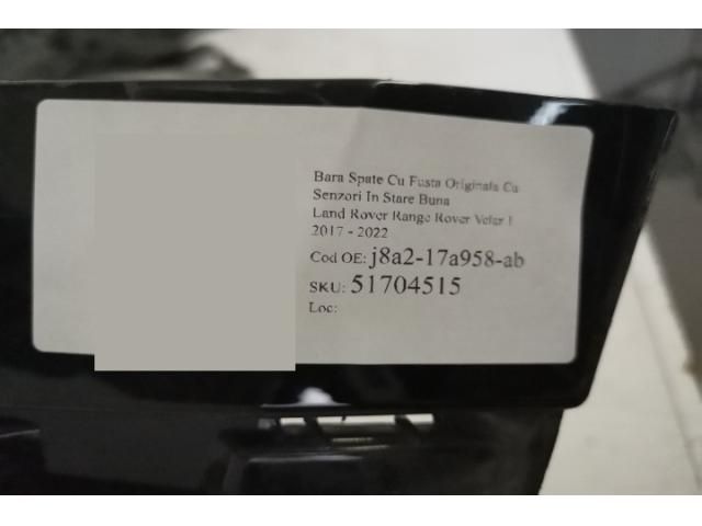 bontott LAND ROVER RANGE ROVER VELAR Hátsó Lökhárító (Részeivel)