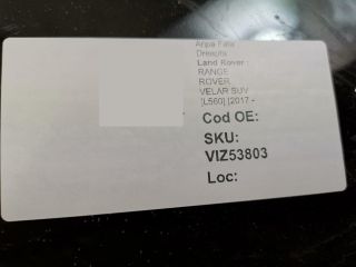 bontott LAND ROVER RANGE ROVER VELAR Jobb első Sárvédő