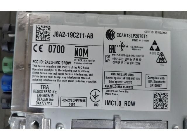 bontott LAND ROVER RANGE ROVER VELAR Navigációs Fejegység