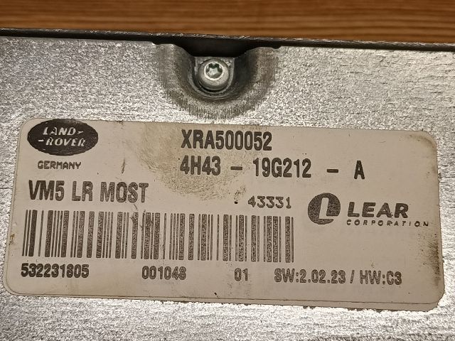 bontott LAND ROVER RANGE ROVER Video Elektronika