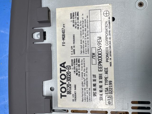 bontott LEXUS GS Rádió / CD