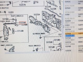 bontott LEXUS GS Vízhűtő Radiátor Tartó