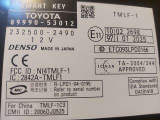 bontott LEXUS IS Kulcs Nélküli Nyitás Jeladó