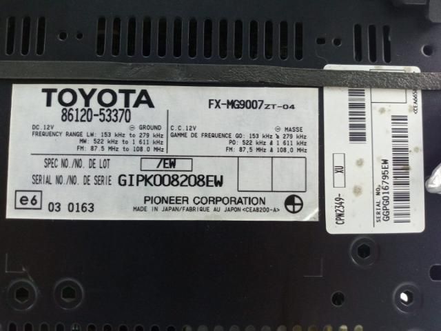 bontott LEXUS IS Rádió / CD