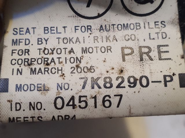 bontott LEXUS RX Bal első Biztonsági Öv