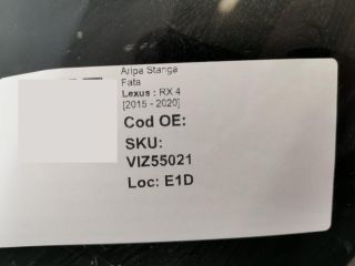 bontott LEXUS RX Bal első Sárvédő