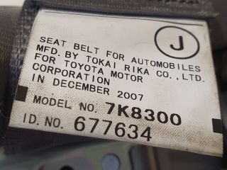 bontott LEXUS RX Bal hátsó Biztonsági Öv