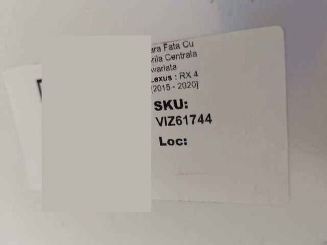 bontott LEXUS RX Első Lökhárító (Üresen)